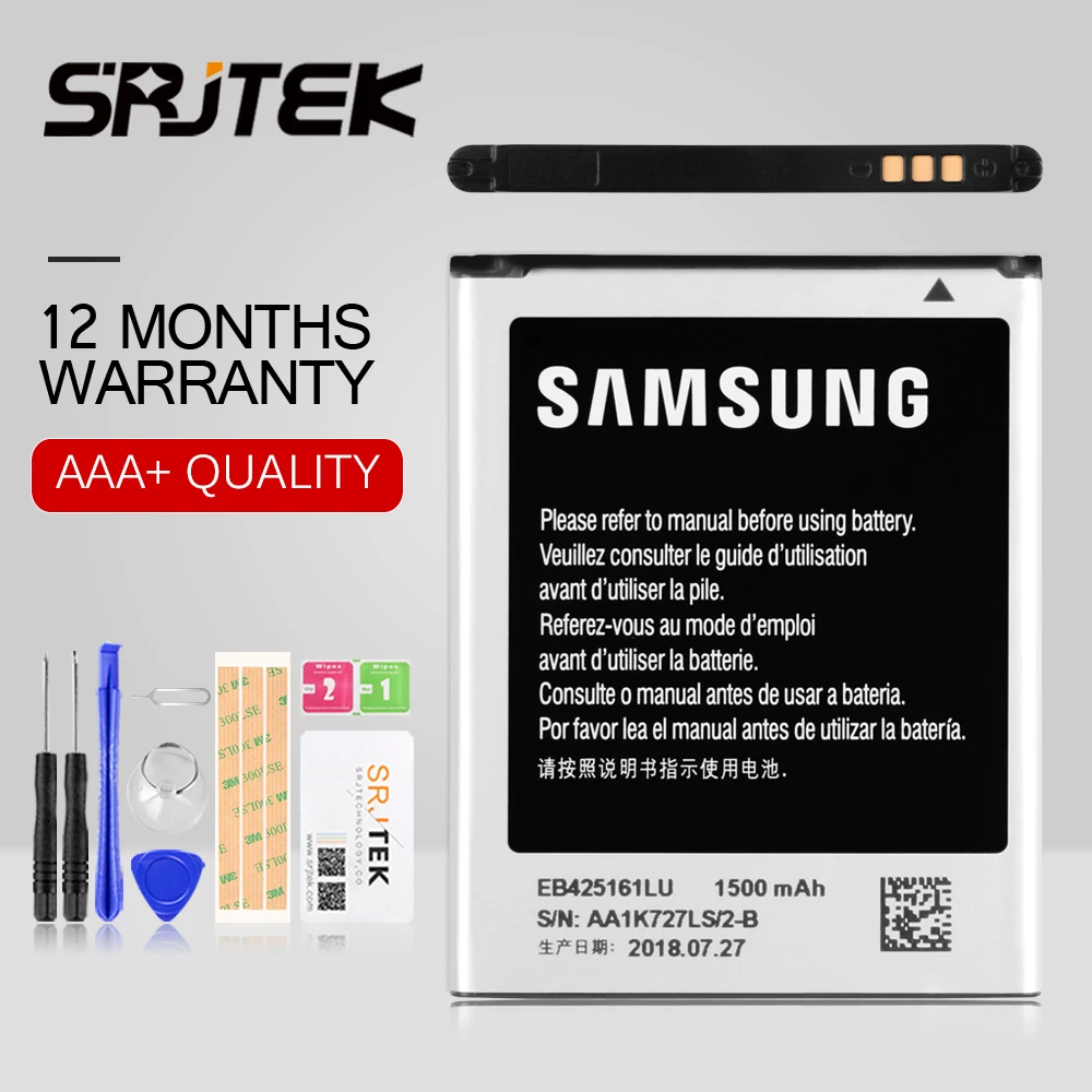 Srjtek For Samsung Galaxy J1 Mini Battery Tools EB425161LU 1500mAh ...