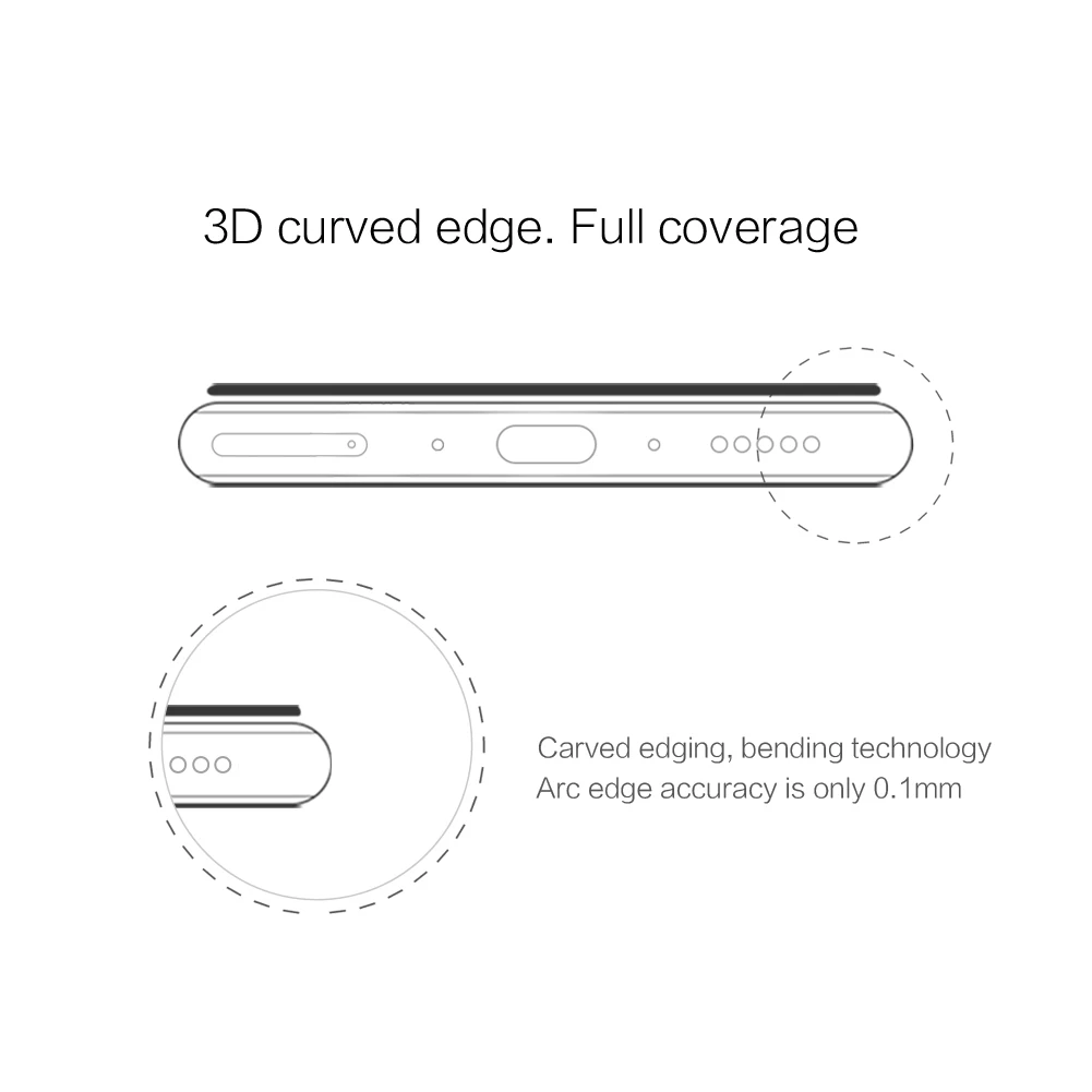 NILLKIN закаленное стекло Amazing 3D CP+ MAX полный анти-взрыв 9H стекло протектор экрана для OnePlus 7 Pro