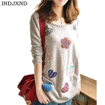 

Vintage Floral Embroidery Women Clothes Linen Long Sleeve Blouses 2018 Autumn Kimono Shirt Plus Size Tops Blusas Y Camisas Mujer