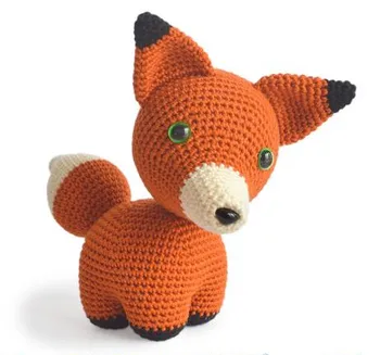 

crochet toys amigurumi rattle fox model number w47