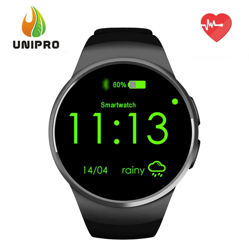 

Makibes KW18 Bluetooth4.0 2G Smartwatch Phone MTK2502C Heart Rate Monitor Fitness Tracker 128MB/64MB 1.3" IPS TP For Android iOS