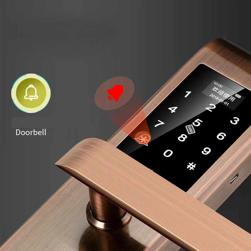  Fingerprint Lock Digital Door Lock Biometric electric lock Security door Smart Living Room Bedroom  - 33039516463