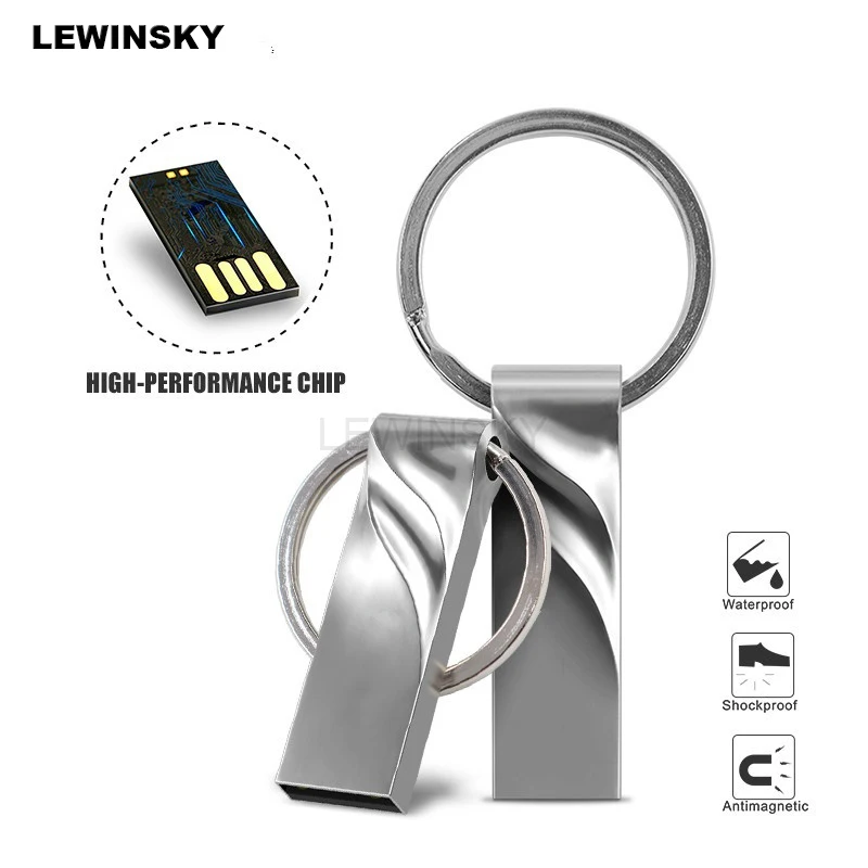 Usb флеш накопитель 64 ГБ высокоскоростная Серебристая Флешка 2 0 4 8 16 32 128 usb
