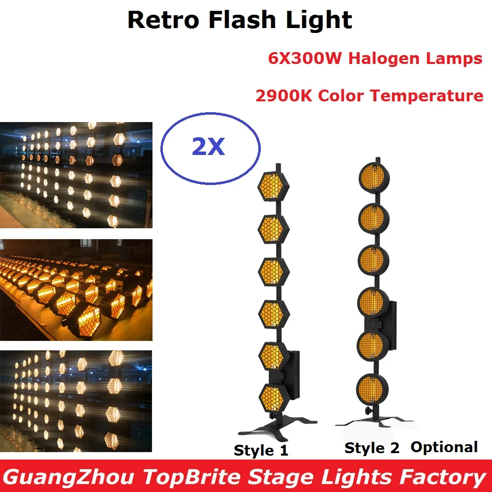 

Free Shipping Retro Flash Light 6X300W Transport Light Dj Lighting Effect Nightclub DJ Stage Wash Effect Light Dj Equipments