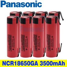 Panasonic 3.7V 18650 rechargeable battery Li-Ion  3500mAh ncr1865GA 30A discharge for toy flashlight lithium battery+diy nickel