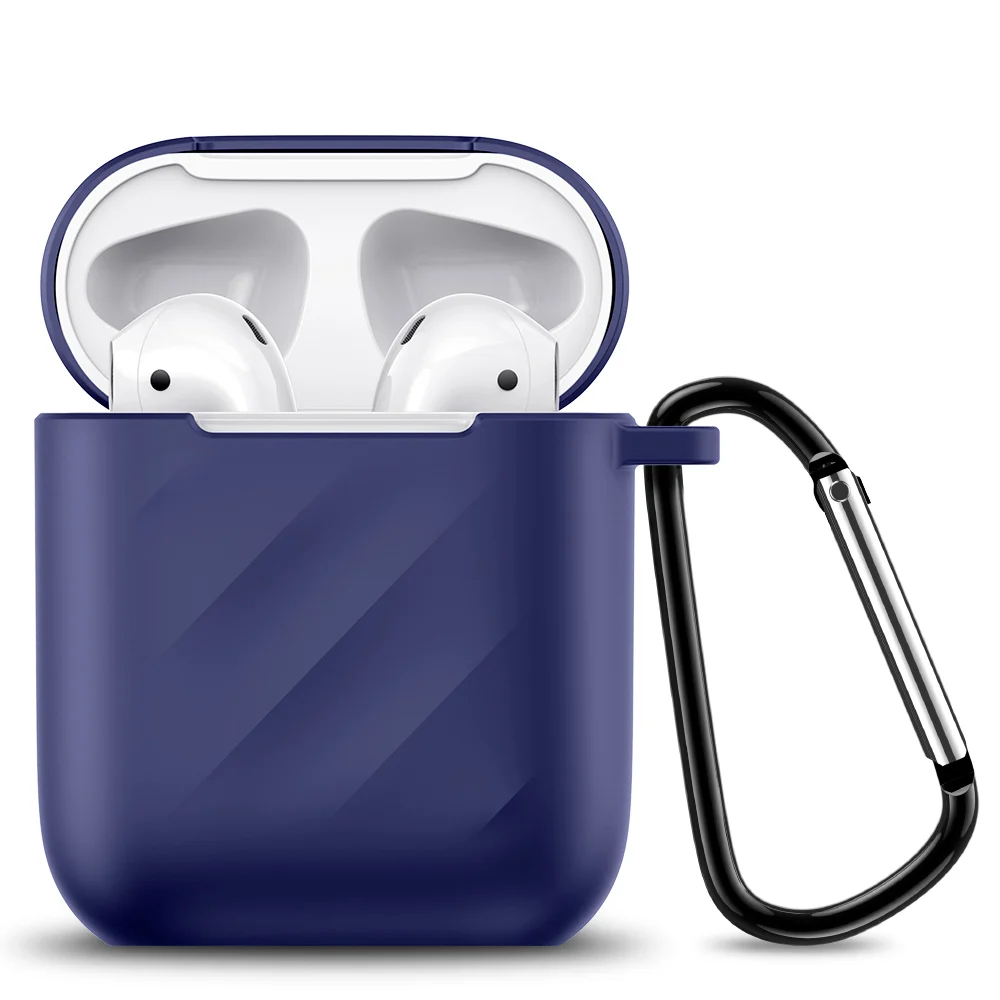 ESR мягкий тонкий силиконовый чехол для AirPods 2 ударопрочный защитный чехол пульсация ТПУ чехол для зарядки AirPods 1 - Цвет: Blue