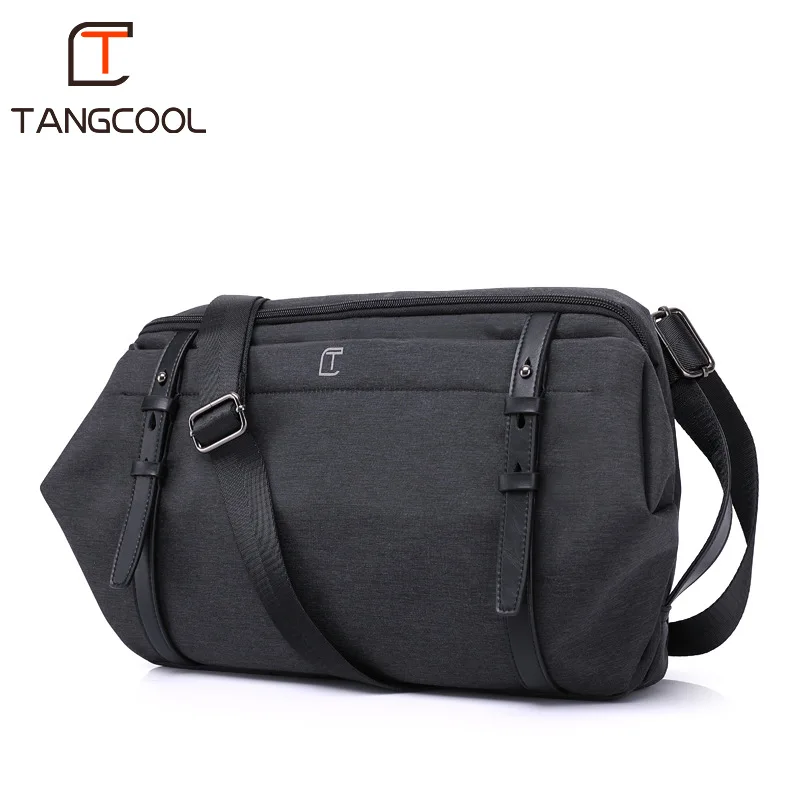 

Tangcool Brand Men's Fashion High Capacity Single Shoulder Bags Casual College Style Oxford Multifunction Messenger Bags