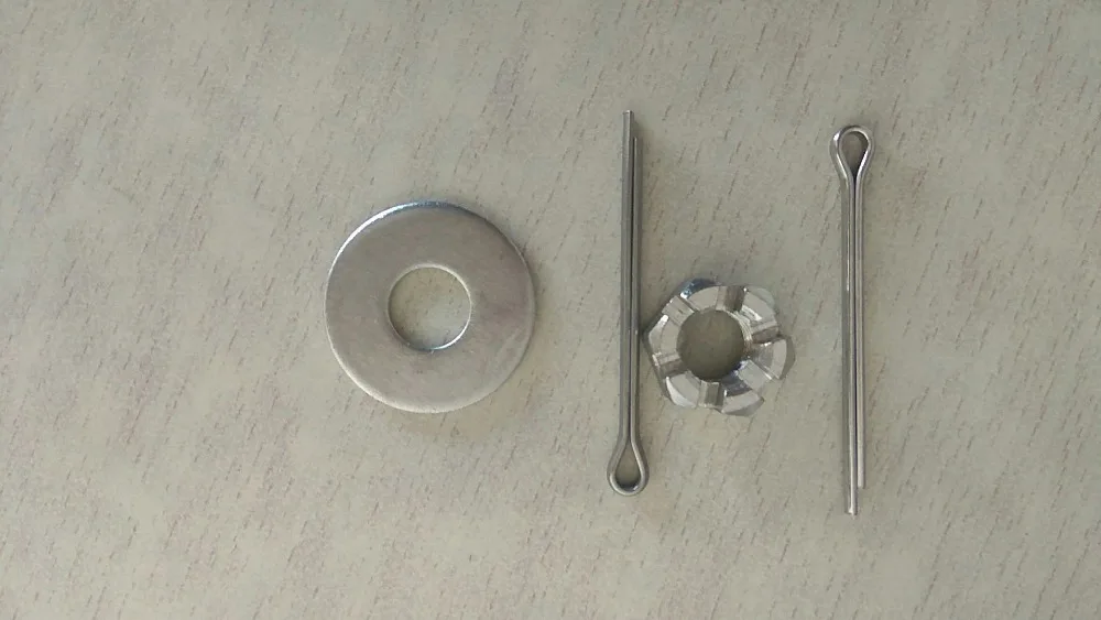 

Free shipping propeller shaft nut + gasket + split pin for yamaha Hidea parsun Hyfong etc. outboard motor 8-15 HP outboards