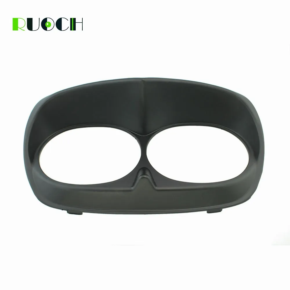 RUOCH For Harley Touring Motorcycle Headlight Bezel Scowl Outer Fairing Cover for Harley-Davidson Electra Road Glide 1998-2013 (2)