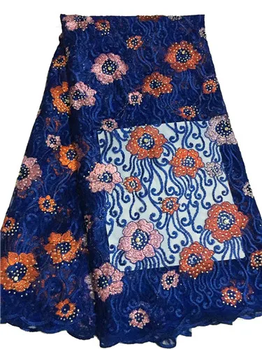 

New HIGH quality african lace fabric lace french net lace with beads sewing materials
