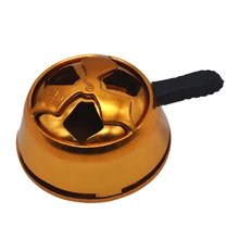 Золотой металлический кальян уголь держатель с силиконовой одной ручкой Narguiles Narguile Chicha кальян для Аксессуары для кальяна