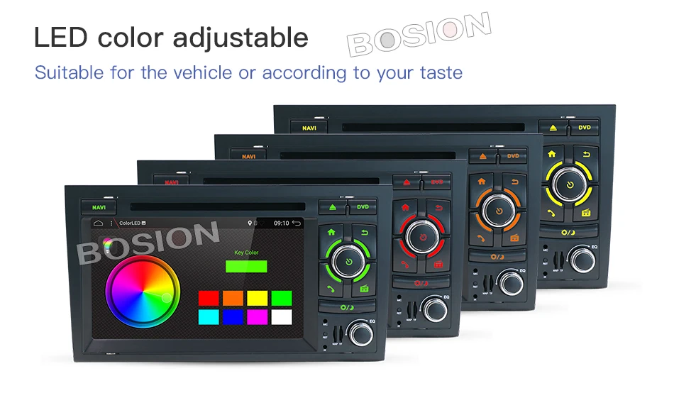 Best 2 din android 8.0 Car DVD GPS Navi for Audi A4 GPS (2003-2008) Audi S4/RS4/8E/8F/B9/B7 With Wifi Bluetooth Radio SWC Canbus Map 8