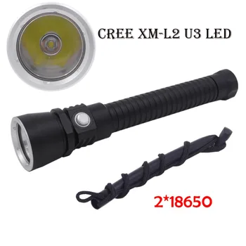 

LED Diving flashlight CREE XM-L2 U3 led Underwater led light XML2 Waterproof 18650 26650 Dive Flash light Lamp Torch