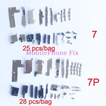 10 пакетов/лот полный внутренний набор аксессуаров для iPhone 7, 7plus 7 P 7+ полный маленький металлический крепежный держатель внутренние части
