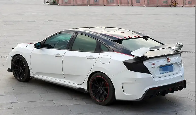 Для Honda Civic спойлер на крыше- YF ABS Материал заднее крыло автомобиля праймер цвет задний спойлер для Honda Civic спойлер на крыше