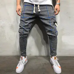 2019 мужские повседневные длинные брюки спортивные Прямые хип-хоп облегающие Мужские Классные брюки джинсы высокого качества бренд MUQGEW