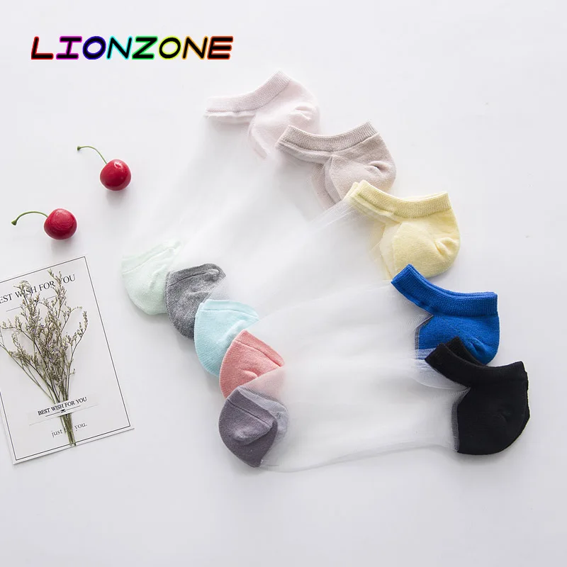 LIONZONE Весна Лето Популярные женские носки корейская мода Harajuku Kawaii невидимые