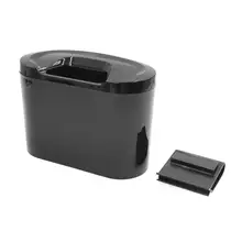 Uxcell черный Мини Авто мусора пыли Чехол держатель Box висит мусорное ведро мусор может