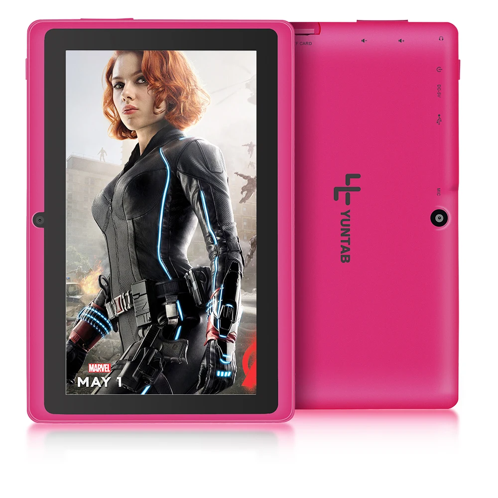 Yuntab 7 &quotQ88 планшет Allwinner A33 четырехъядерный Android 4 8 Гб Двойная камера WIFI Google APP Play 5
