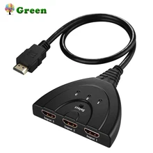 Портативный 3 HDMI порта в и 1 HDMI выход Full HD 1080 P 4 K* 2 K HDMI переключатель 3D дисплей изображения для мультимедийных устройств портативный 3 HDMI