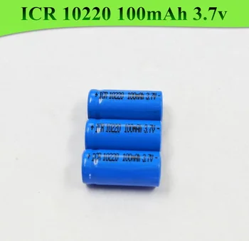 

10pcs Brand 3.7v 100mah 10220 3.7v recharge cylindrical for e-cig battery rc toy Electronic Cigarette Small Electric led light