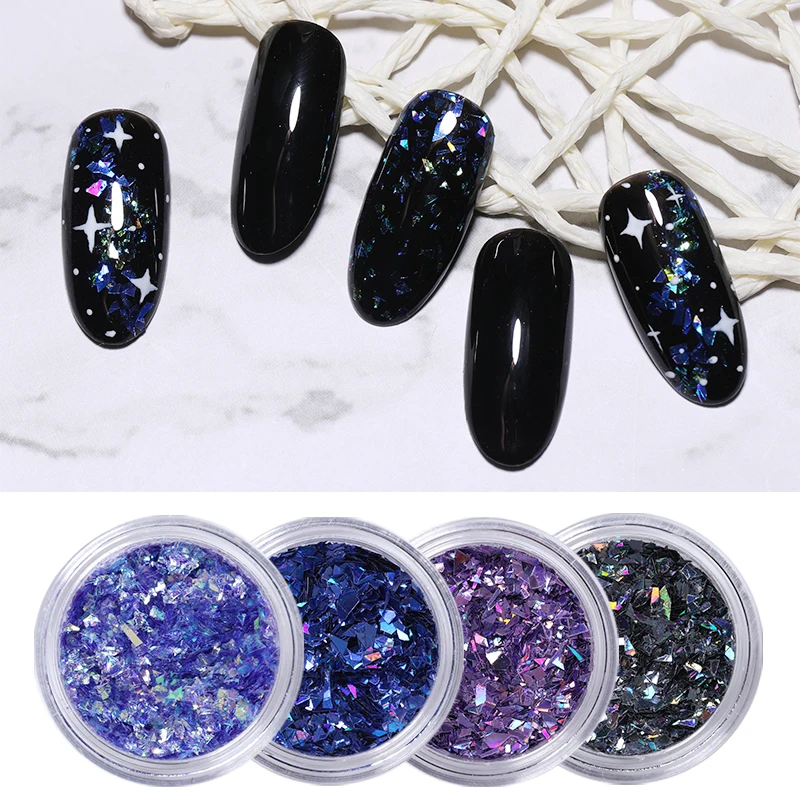 

BORN PRETTY 1 Box Nail Shiny Glitter Flakes Sparkly 3D Hexagon Colorful Sequins Spangles Polish Manicure Nails Art Decorations