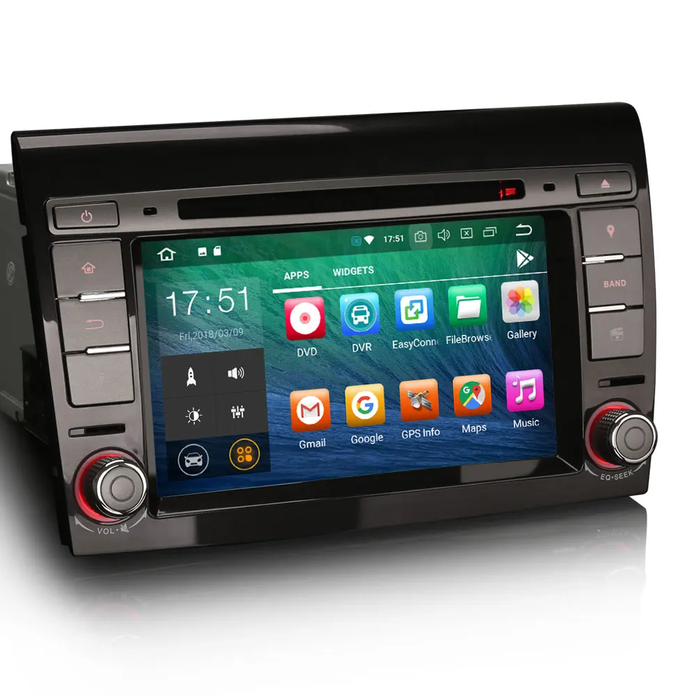 Top Erisin ES7871F 7" Android 8.0 Octa core 4G RAM Car DVD GPS Radio DVR DAB+ DVD For FIAT BRAVO 1