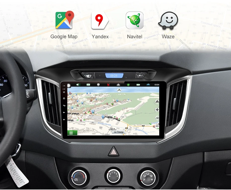Top Sbaid Android One Din 10.1" DSP Car DVD GPS Multimedia Player For Hyundai 2014-2018 IX25 Creat Car Navigation Radio Video playey 7