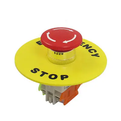 Ui 660V Ith 10A 4 Screw Terminals Emergency Stop Push Button Switch NO/NC | Обустройство дома
