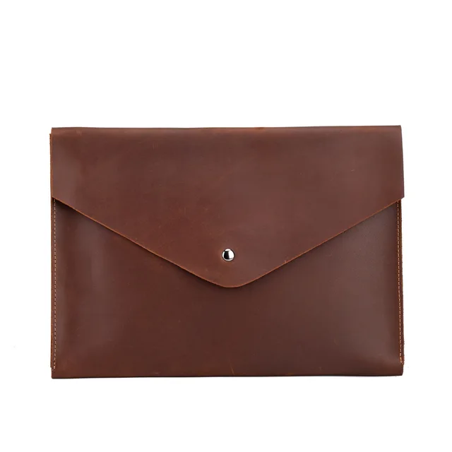 a4 leather pouch