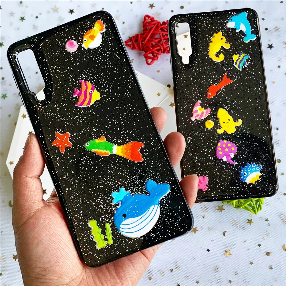 Soft Case For OPPO F7 F5 F3P A79 A57 A37 A77 luxury Underwater World Animal Cover |