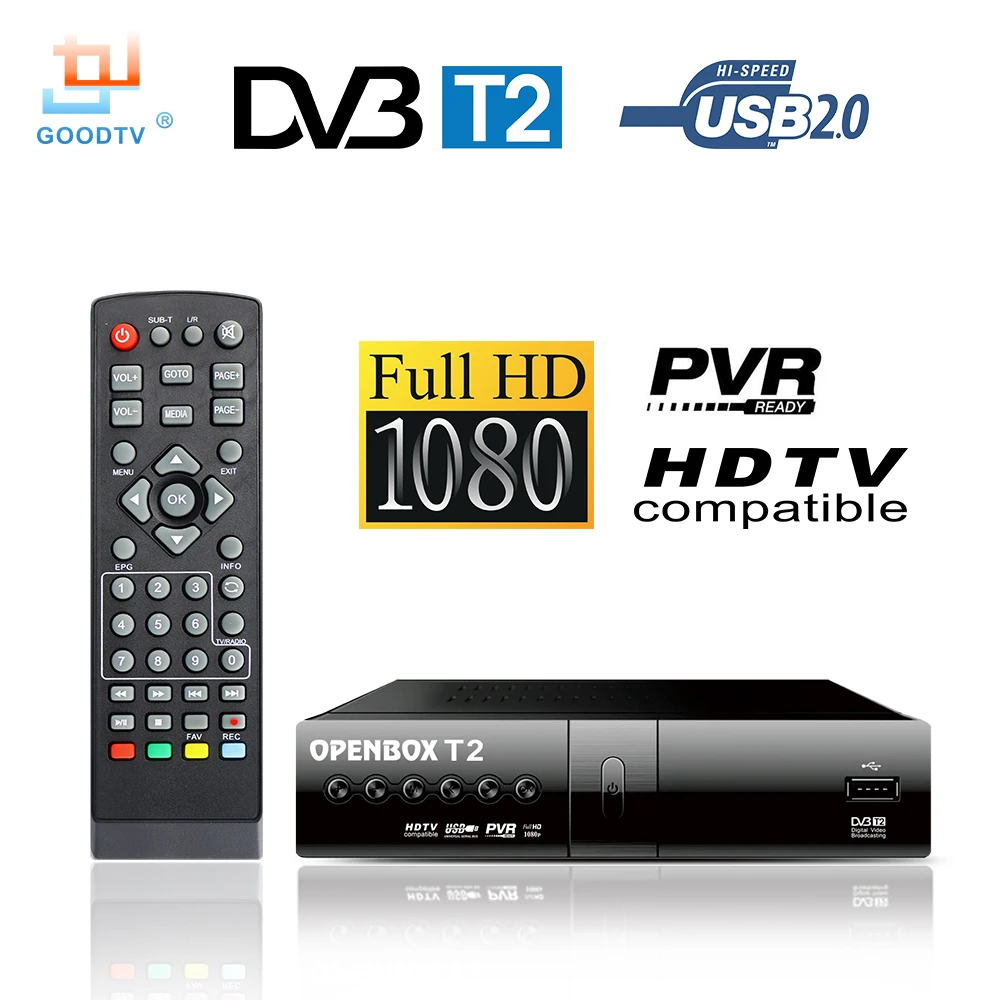 OPENBOX DVB T2 HD MPEG 4 USB T Смарт ТВ приставка цифровая ресивер для приемника Smart TV LED