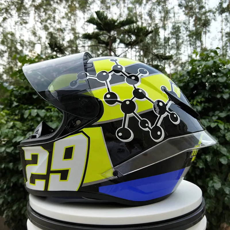 

Motorcycle helmet full face helmet full cover with tail guide men and women motorcycle racing helmet