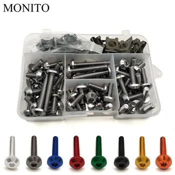

For YAMAHA mxt850 niken gt XT1200Z yzf r1 r3 r25 r6 r125 Universal Motorcycle Custom Fairing Body Bolt Screw Spring Bolts Nuts