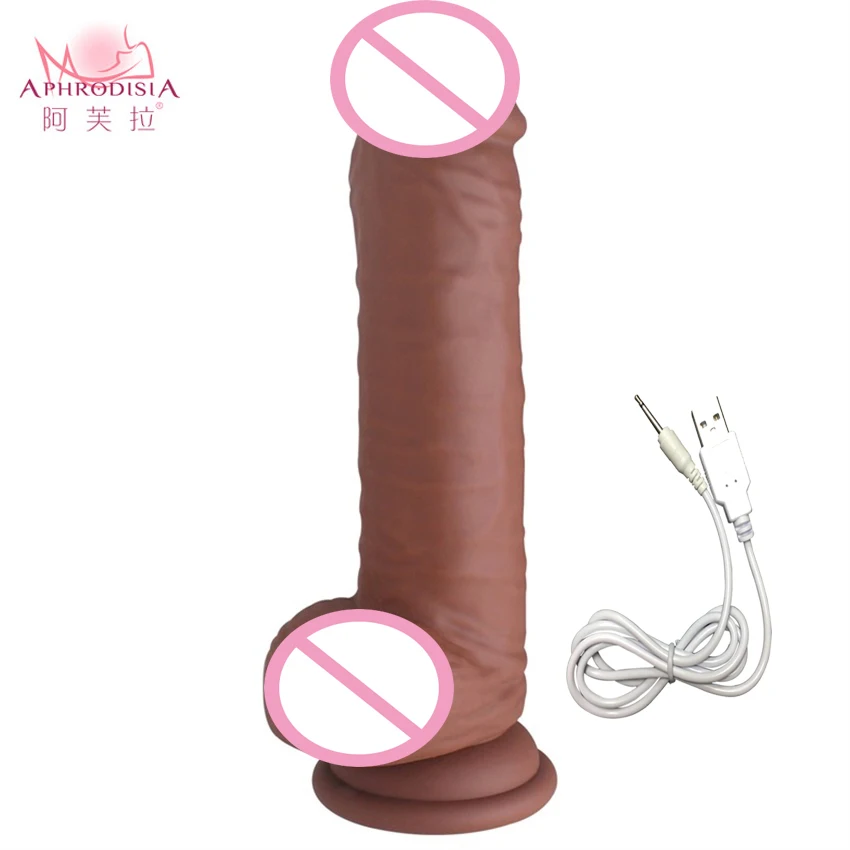 Mlsice 20 5 4 CM Usb Recharge font b dildo b font Silicone Masage Penis with