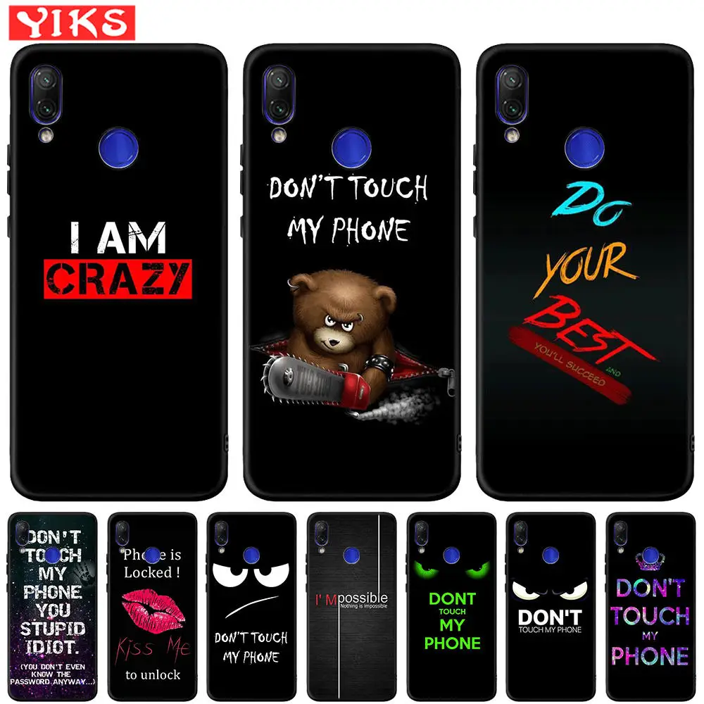 

Simple Letter Black Silicone Phone Case For Xiaomi Redmi Note 7 6 Pro 5 Plus 7A 6A 5A Prime 4X Mi A1 A2 Lite 6X Pocophone F1