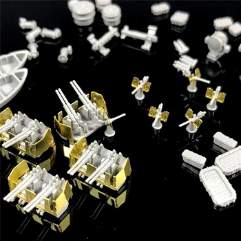 

Upgraded Accessories Set for US Navy Ship Model 1/350 Life Raft Ammunition Box Collection for US WWII Warship & Trumpeter 05311