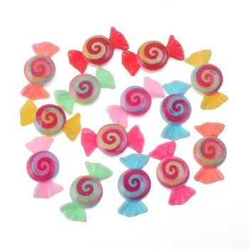 

50Pcs Mixed Resin Candy Cabochon Flatback Decoration Crafts Embellishments For Scrapbooking Diy Accessories