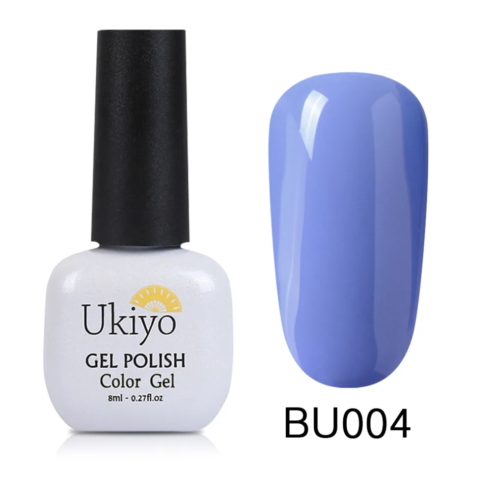 Ukiyo 8 мл синий цвет серии лак для ногтей длительного действия Гель с УФ