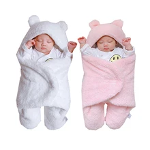 Модное цельное детское одеяло для новорожденных супер мягкая одежда 2 цвета утолщенная детская верхняя одежда зимнее теплое одеяло для девочек