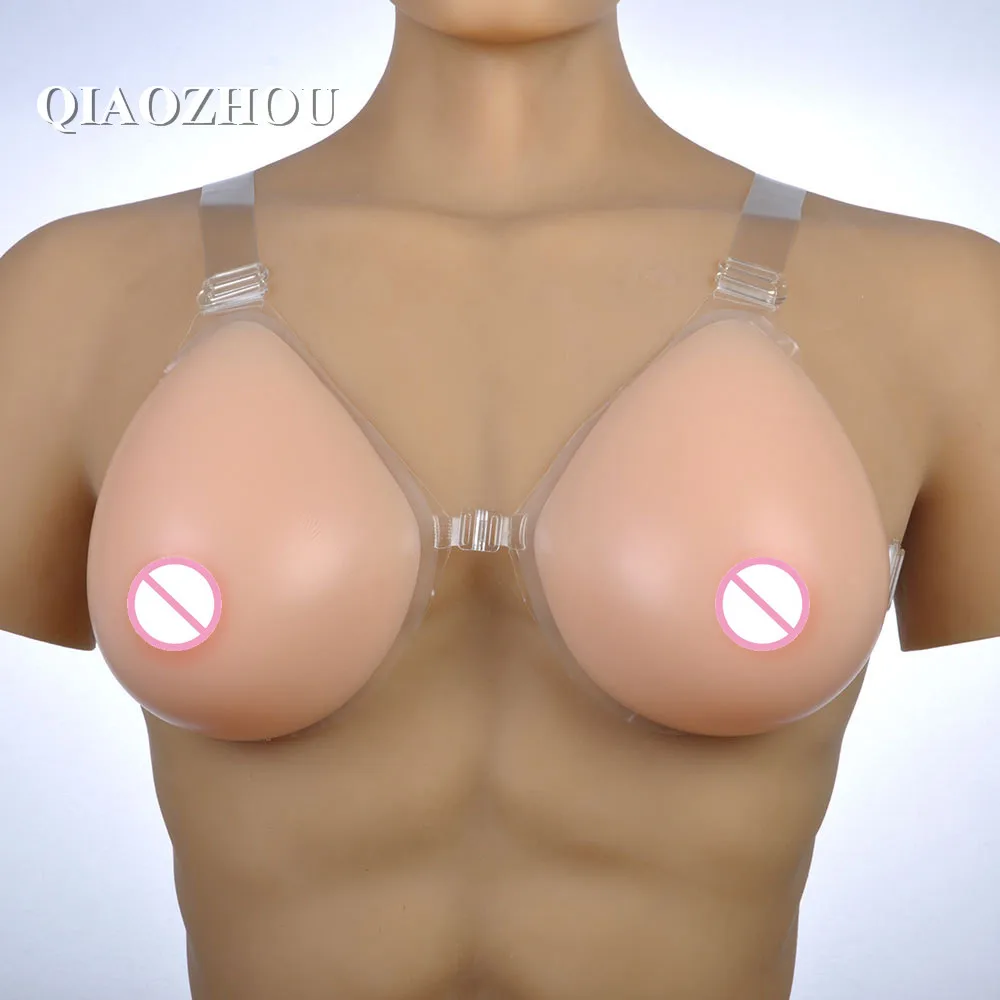 silicone breast form with straps