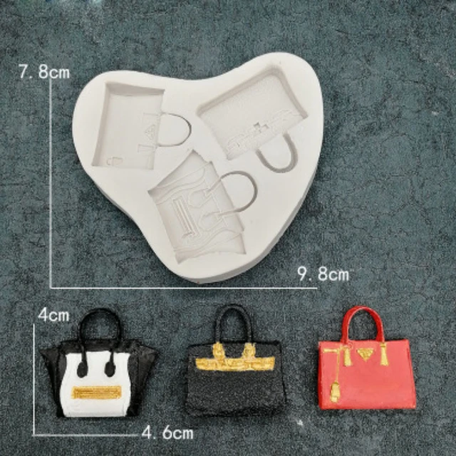  3D Handbag Silicone Mold Fondant Cake Decorating Tools