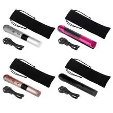 2 в 1 светодиодный беспроводной USB Перезаряжаемый выпрямитель для волос бигуди инструмент для завивки