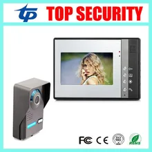 7 Pulgadas de Visión Nocturna Digital de Vídeo en Color Teléfono de La Puerta Timbre de Portero Automático Sistema de Intercomunicación IR Cámara de Control de Acceso de la Puerta de Vídeo Del Teléfono