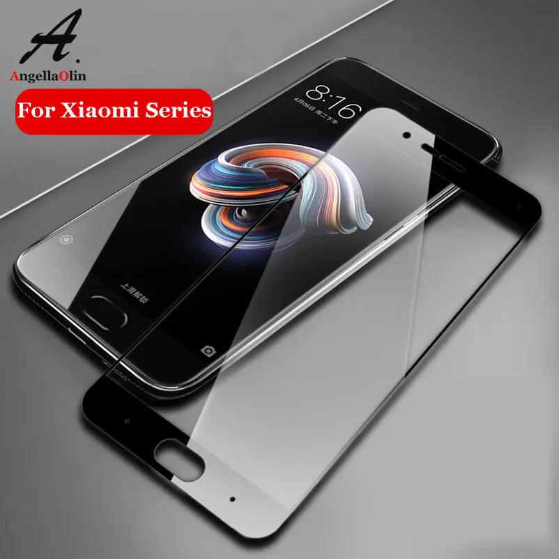 9H полное покрытие закаленное стекло для Xiaomi mi 8 Note 3 Max 2 A1 6 mix Redmi 5 Plus 6X Pro S S2 Защитная