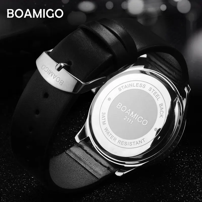 Мужские часы boamigo 2018 роскошные брендовые модные спортивные деловые кварцевые с
