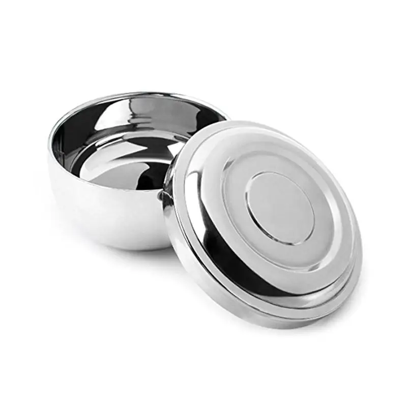 Men's Durable Shaving Soap Bowl with Lid Large Deep Size Shaving Mug