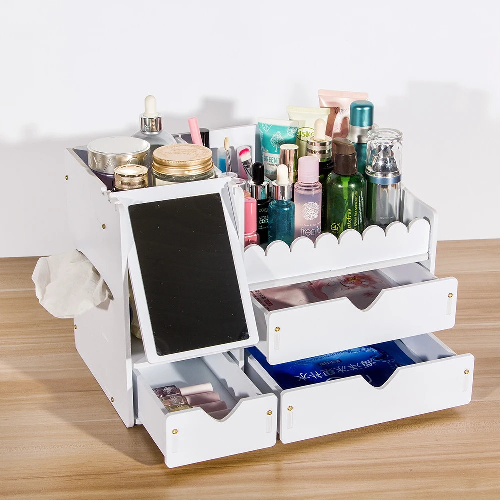 2019 la nueva actualización de Organizador de maquillaje de plástico impermeable PVC caja de baño Rangement cosméticos Organizador de almacenamiento de cosméticos herramienta 2019 la nueva actualización de Organizador de maquillaje de plástico impermeable PVC caja de baño Rangement cosméticos Organizador de almacenamiento de cosméticos herramienta