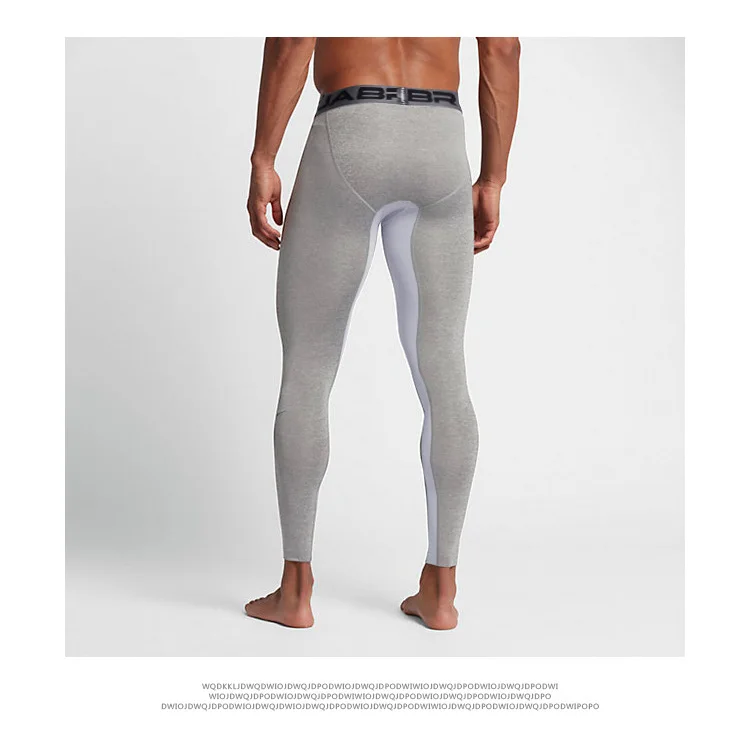 Компрессионные легинсы для бега Для мужчин бег спортивные Леггинсы быстросохнущая для тренажерного зала фитнеса тренировок спортивные штаны