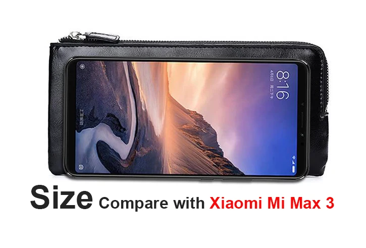 Premium Genuine Leather Phone Wallet Case with Card Pocket
